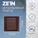Ventilation grate Zein Lux RM1515KR, 150 x 150 mm, with a grid, metal, brown