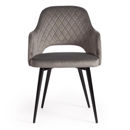 Valkyria Mod chair. 711 fabric/metal, 55x55x80cm, gray 26/black-4