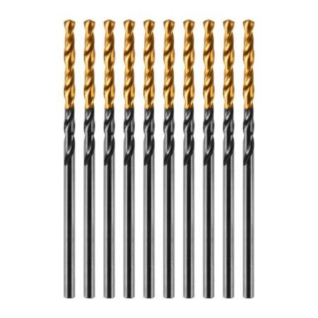 Denzel 717203, HSS-Tin, Golden Tip, 10 pieces, 2 mm