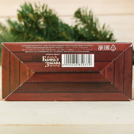 Salt bricket set for the bath "Hot Bath", fir-9