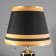 Leola table lamp E27 40W black and gold 24x24x45 cm Risalux