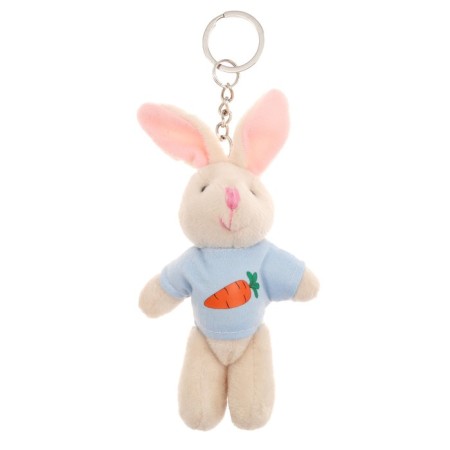 Soft toy "Rabbit in the jacket", on a key fob, color mix