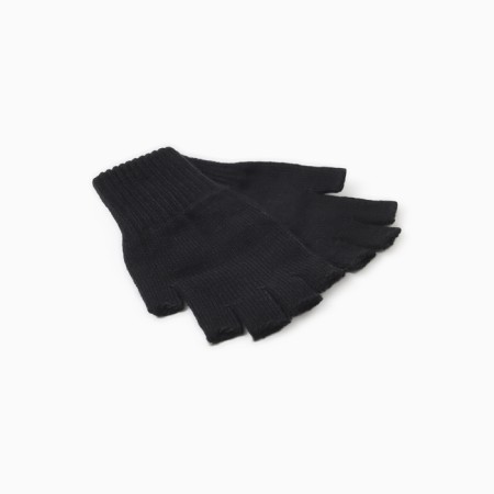 Gloves (mittens) female, black color, 18
