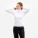 Turtleneck female, white color, size 46-48 (l)