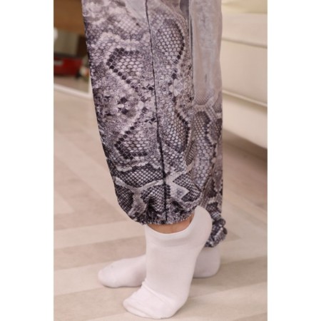 Female suit, size 42, gray color-13