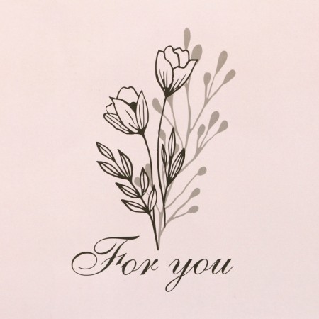 Gift Pack Laminated for two bottles "For You", 35 x 20 x 9 cm-1