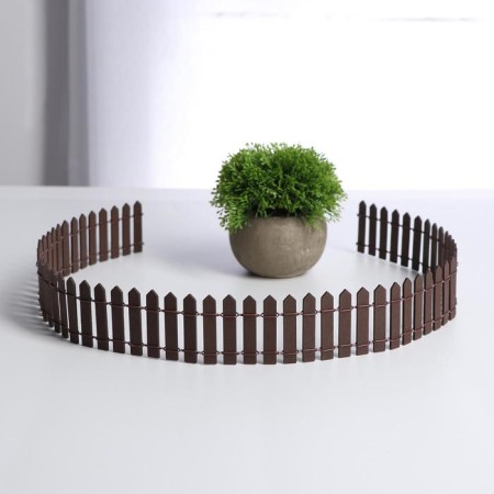 Miniature Puppet "Fence", size 90 × 5.5 cm, brown color-1