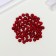 Busy glass "Kracle" 6 mm, 65 pcs. red