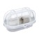 Lamp NBP 01-60-002 UK, E27, 60 W, 230 V, IP53, with a lattice, white