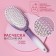 Comb massage, rubberized pen, 7 × 24 cm, white/purple color