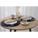 Serving napkin on the table "Loft", d = 38 cm, blue color