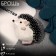 Brooch-Couple "Hedgehog" Dreamer, white-pink color in black in silver