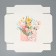 Gift folding box, packaging, "Message", 26 x 26 x 8 cm