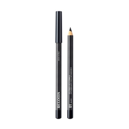Eye pencil Relouis, with vitamin E, No. 01 Deep matte black