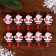 Brunnops New Year's "Santa Claus" with sparkles, set 10 pieces