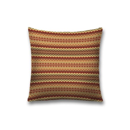 Decorative pillowcase "Strips with ornaments", on a zipper, size 45x45 cm