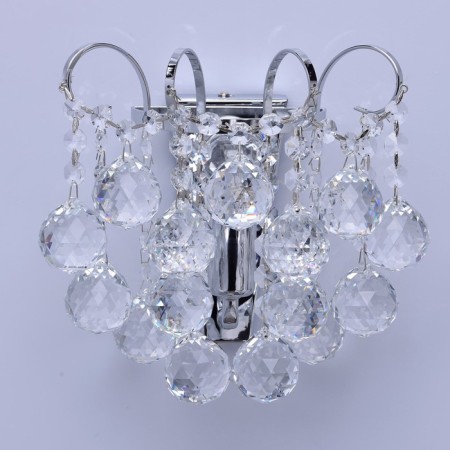 Bra "Pearls" 1x60W E14 chrome 21x22x15cm-2