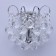 Bra "Pearls" 1x60W E14 chrome 21x22x15cm