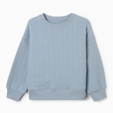Sweatshirt for girls, color gray-blue, size 116 cm