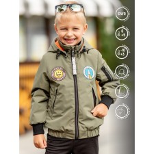 Bombber jacket for a boy PlayTode, height 92 cm, khaki color