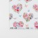 Glossy packaging paper "Flower hearts", 70 x 100 cm