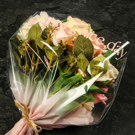 Package Flower cone, pink, 36x20x45cm ± 1cm-2