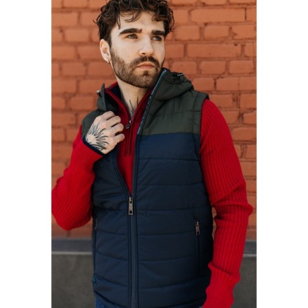 Male ise vest, size 50, blue, khaki color-5