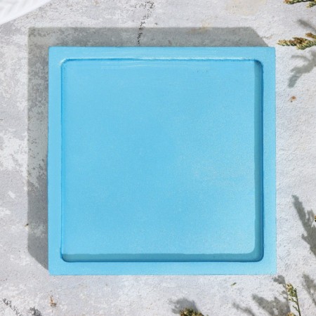 Square Square from gypsum, 10x1.5cm, blue-2