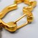 Carabine Metal "cat" gold 4.1x1.9 cm
