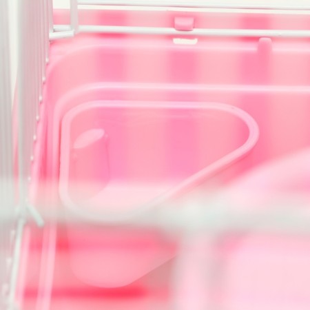 A cage for rodents "Pigzon" with a lock, 31 x 24 x 27 cm, pink-6