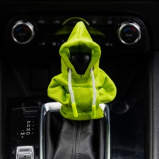 Czech on the lever of the gearbox, hoodies, light green