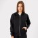 Women's sweatshirt is laid down, the color is black, size 52