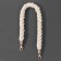 Handle for a bag, rope, 60 × 1.5 cm, with carbines, cream/gold color