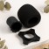 A set of accessories for the Music Life microphone: wind protection, rings, black, d-3 cm