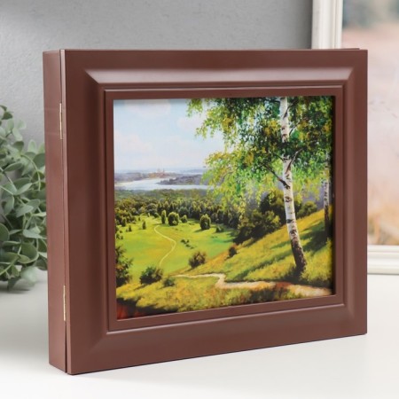 Key closed "Birch" 26.5x31.5 cm nut-1