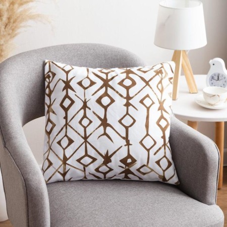Decorative pillowcase 40x40 cm, Ethnos Beige, 100% cotton-3