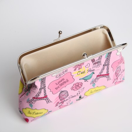 Cosmetic bag on the farmar, pink color-2
