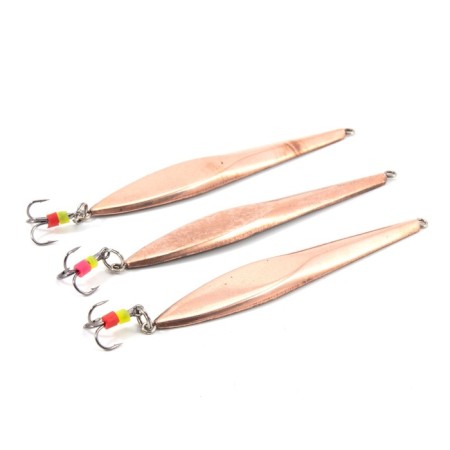 Vertical "Yaman" pike with a tee, size 70 mm, 11.5 g, color copper
