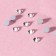 Thermocleic “cone” rhinestones, glass, ss10, d = 2.8 mm, 100 pcs, white color