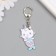 Acryl keychain "Cat-rosalka" 5.1x2.8 cm