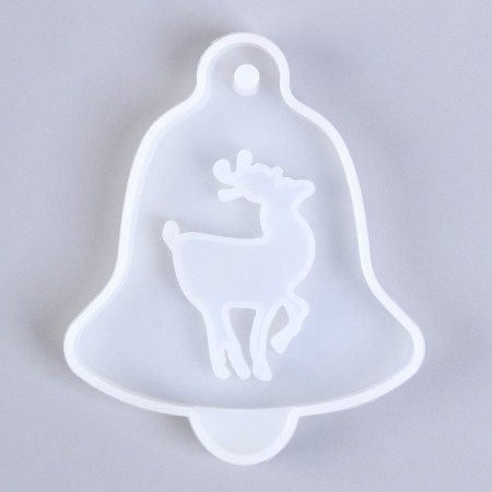 Silicone form universal, suspension "Bell with a deer"-1