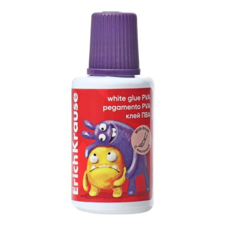 PVA glue 20 ml, Erichkrause, EasyStick, Jolly Friends, Mix brush-6