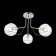 Ceiling EVOLUCE lamp. Sle102502-03. BACA. 3x40 watts, E14, 61x61x31 cm, chromium color
