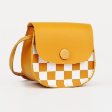 Baby bag on magnet, long belt, yellow color