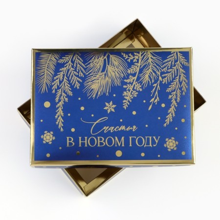 Folding box "Happiness in the New Year", 21 x 15 x 7 cm, New Year-5