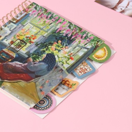Photo album on spirals 20 sheets "Grandmother" Volumetric element + 4 tabs 24x24 cm-1