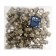 Nipple of transition zein, 3/4 "x 1/2", external thread, nickel -plated brass, packing 100 pcs