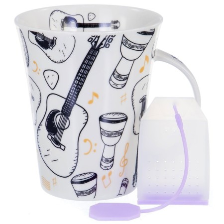 Mug with a strainer Balsford “Gift Time - Miracles Time!”, 380 ml, color mix-5