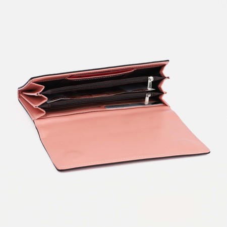 Women's wallet on magnets, pink color-2