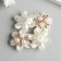 Decor for creativity Metal, plastic "Flower with pearls" rhinestones 1.8x3.4x3.4 cm